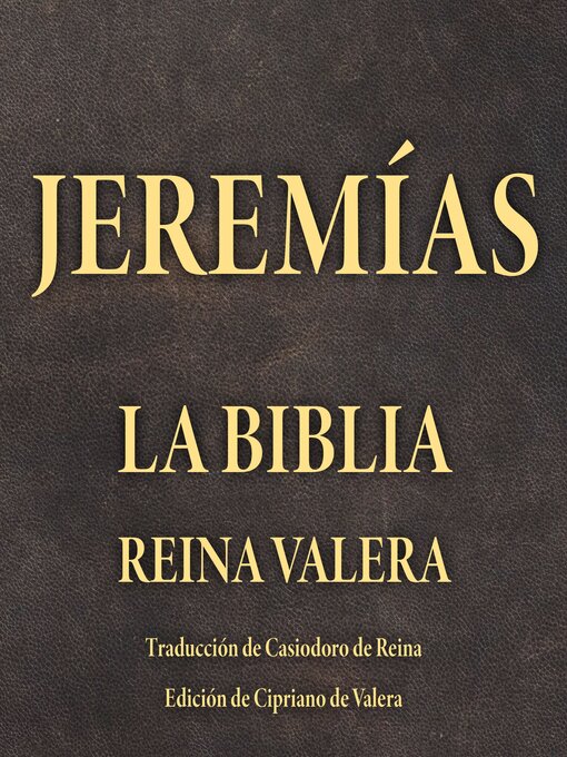 Title details for Jeremías by Cipriano de Valera - Available